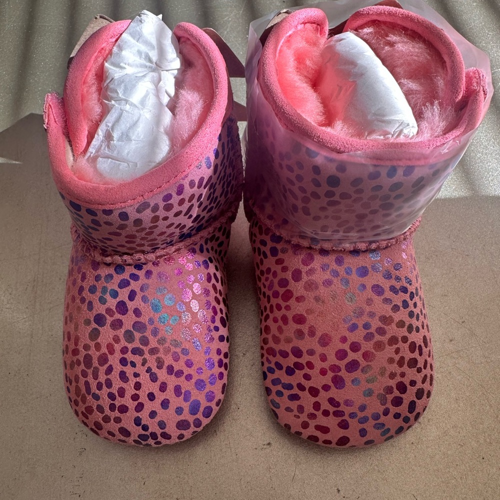 UGG Pink and Purple Baby Booties